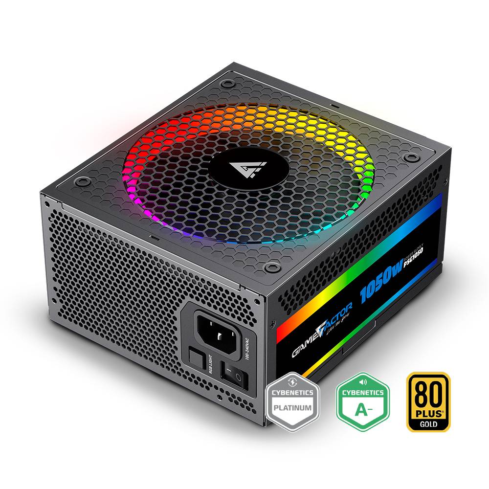 FUENTE DE PODER GAME FACTOR PSG1050 FULL MODULAR - RGB, 1050WATTS PLATINUM + 80 GOLD, PCIe 5.0, CONECTOR 12VHPW DE 600W FUENTE DE PODER GAME FACTOR PSG1050 FULL MODULAR - RGB, 1050WATTS PLATINUM + 80 GOLD, PCIe 5.0, CONECTOR 12VHPW DE 600W